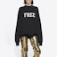 Purchase Balenciaga Free Logo Crewneck 'Black/White'