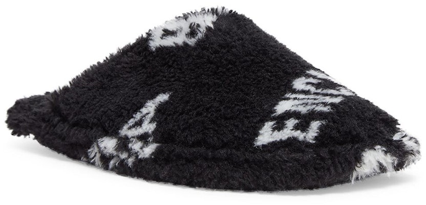 Balenciaga Furry Sandal 'Allover Logo - Black' 699675W2B411090 Order Balenciaga Furry Sandal 'Allover Logo - Black' 699675W2B411090
