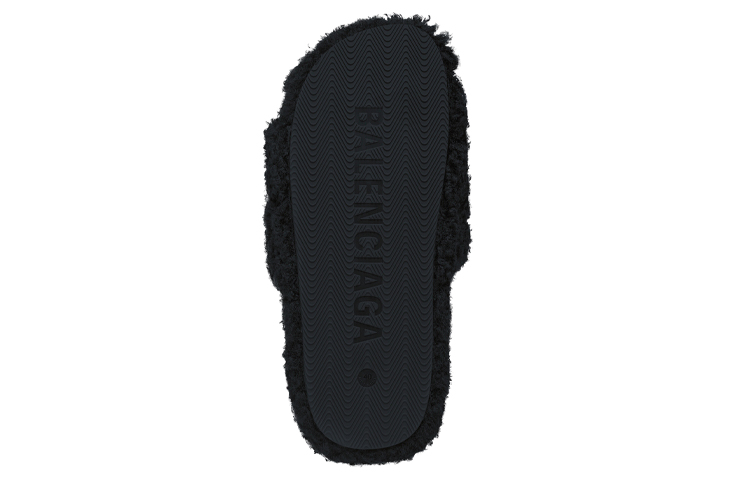 Purchase Balenciaga Furry Slide ''Zwart Goud'' 654747W2DO31080