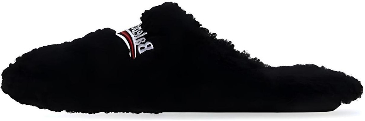 巴黎世家 Balenciaga 毛茸茸布料套穿 時尚拖鞋 黑色 Buy 巴黎世家 Balenciaga 毛茸茸布料套穿 時尚拖鞋 黑色
