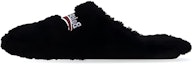 Buy 巴黎世家 Balenciaga 毛茸茸布料套穿 時尚拖鞋 黑色