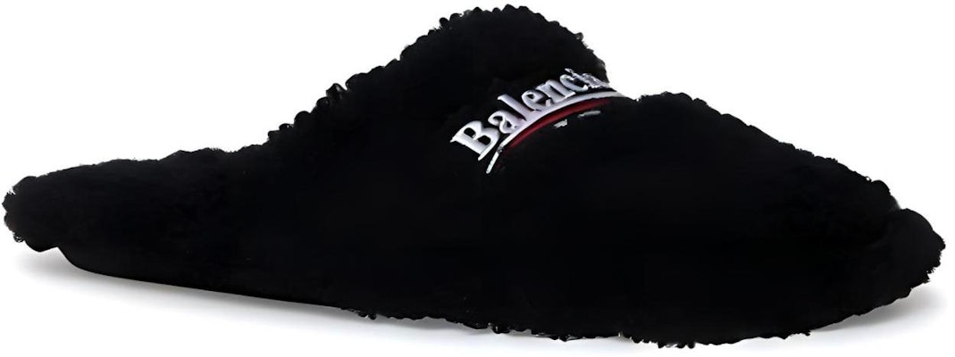 巴黎世家 Balenciaga 毛茸茸布料套穿 時尚拖鞋 黑色 Order 巴黎世家 Balenciaga 毛茸茸布料套穿 時尚拖鞋 黑色