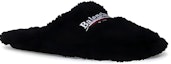 Order 巴黎世家 Balenciaga 毛茸茸布料套穿 時尚拖鞋 黑色
