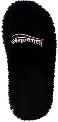 巴黎世家 Balenciaga 毛茸茸布料套穿 時尚拖鞋 黑色 Lookbook 巴黎世家 Balenciaga 毛茸茸布料套穿 時尚拖鞋 黑色
