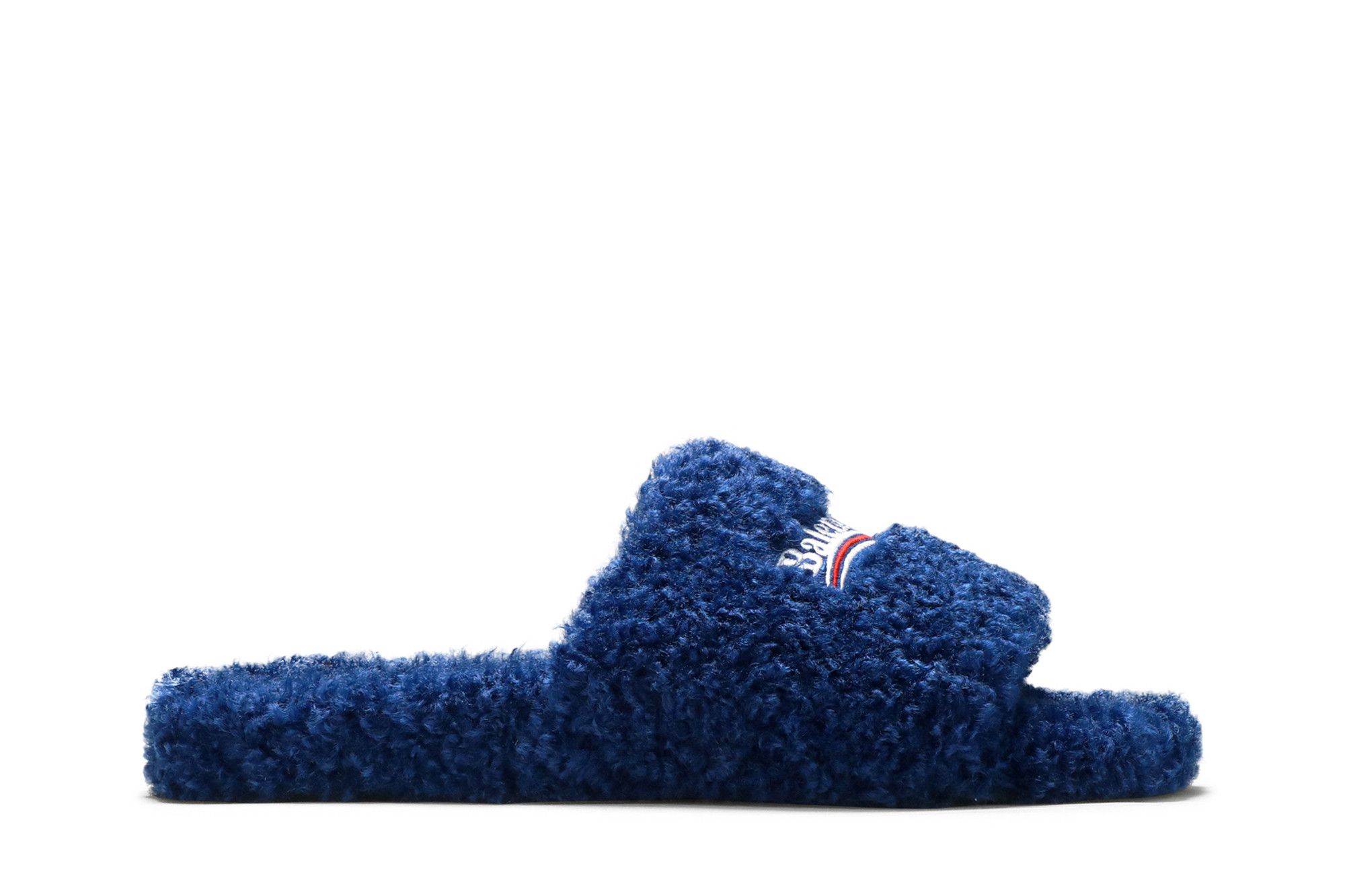 Balenciaga Furry Slides 'Blue' 654747W2DO14096