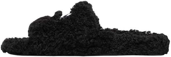 Balenciaga Furry Slides 'Cities Paris - Black' 654747-W2DO2-1001 Balenciaga Furry Slides 'Cities Paris - Black' 654747-W2DO2-1001
