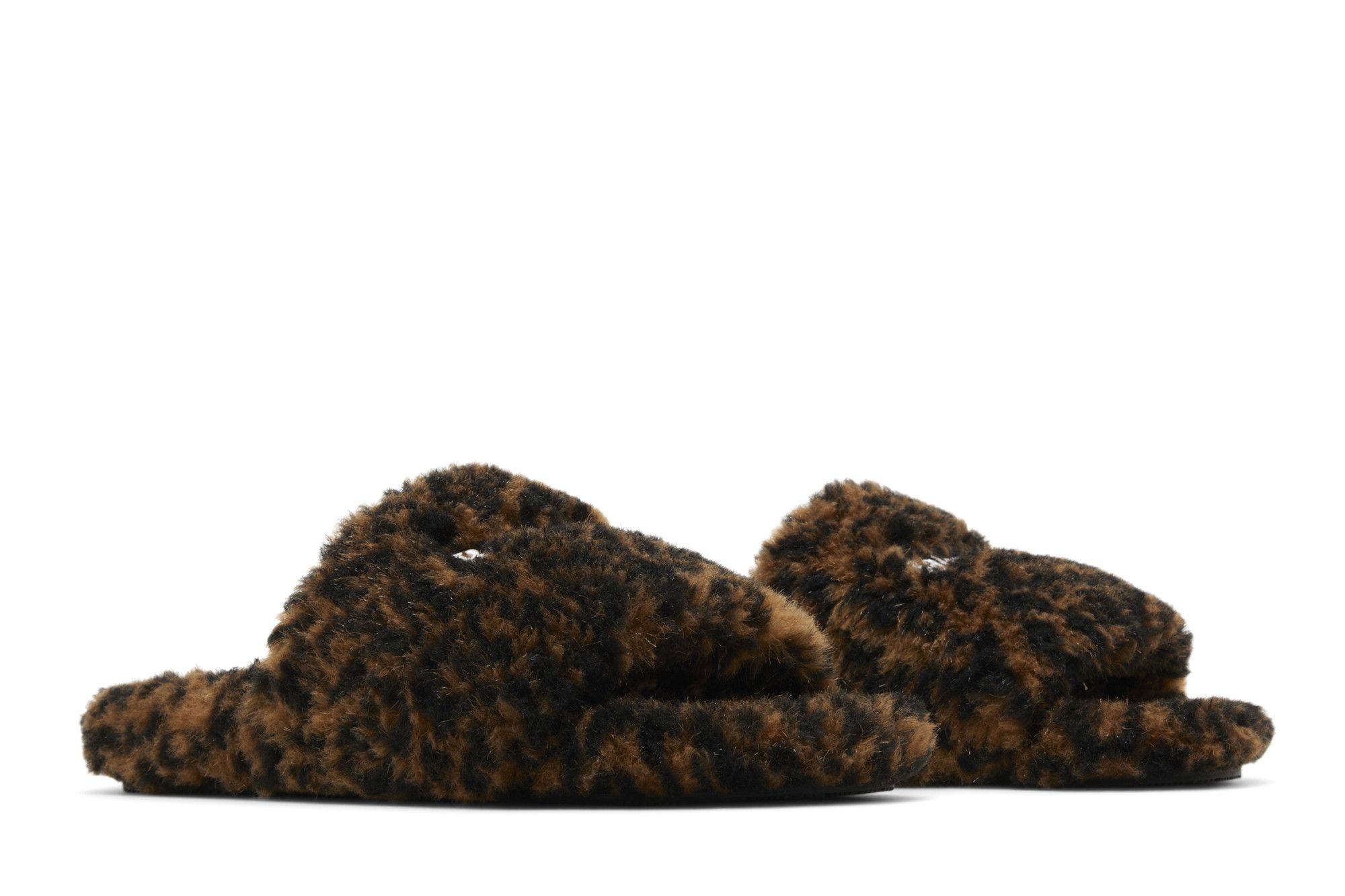 Cheap Balenciaga Mules Furry ''Léopard'' 654747-W2F11-9634