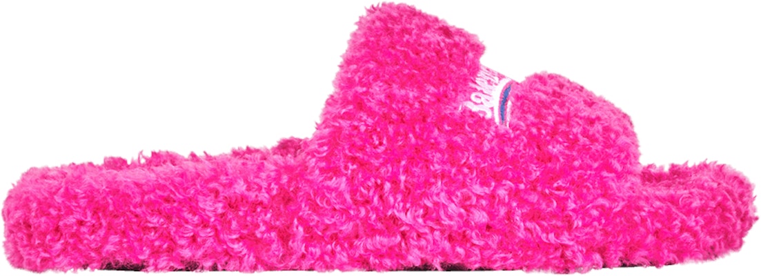 Fuzzy sales slides pink