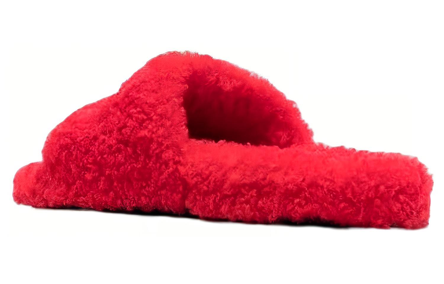 Balenciaga Furry Slides 'Red' 圖 4