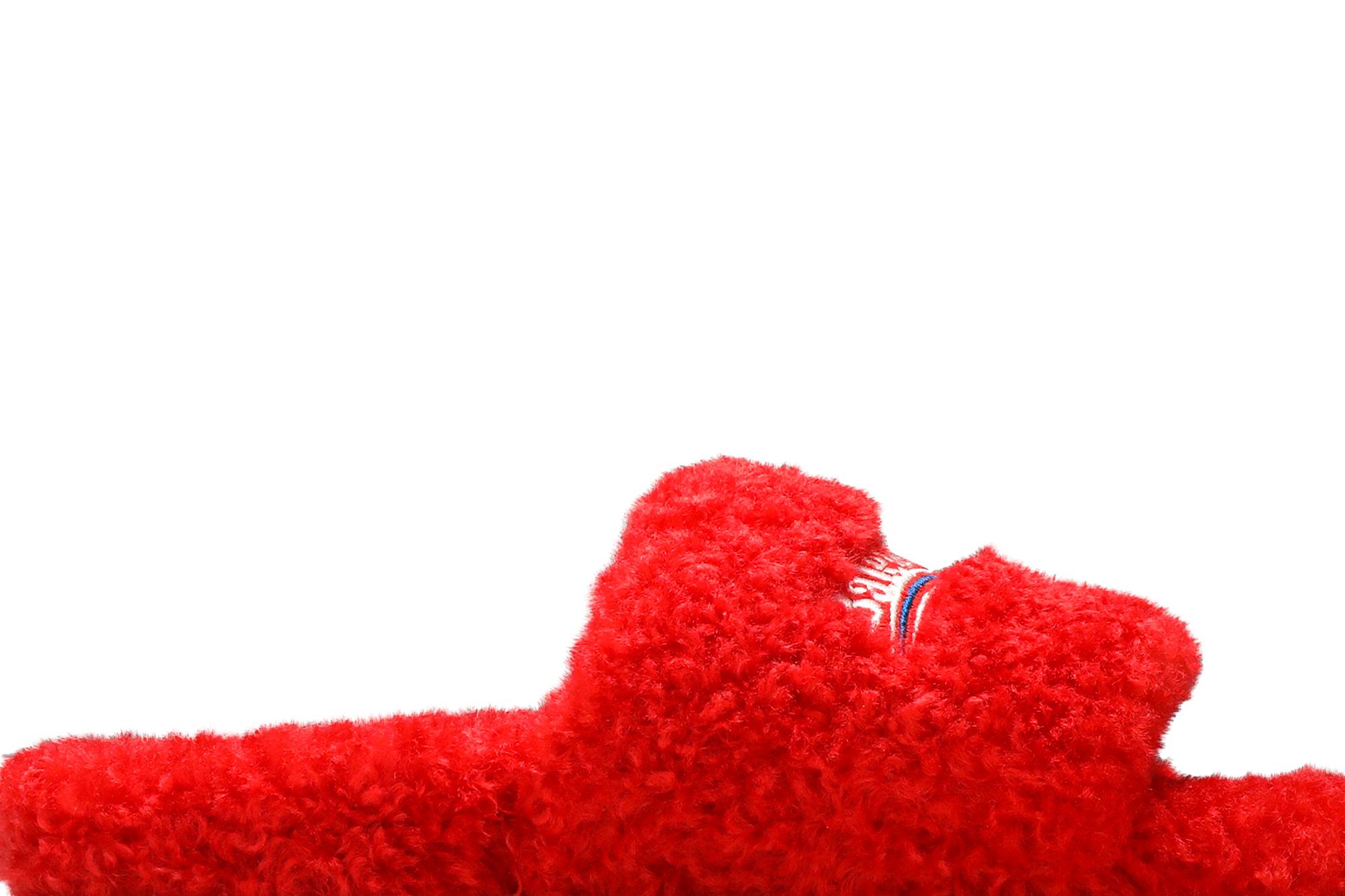 Order （女款）Balenciaga 紅色絨毛拖鞋 654261-W2DO1-6596