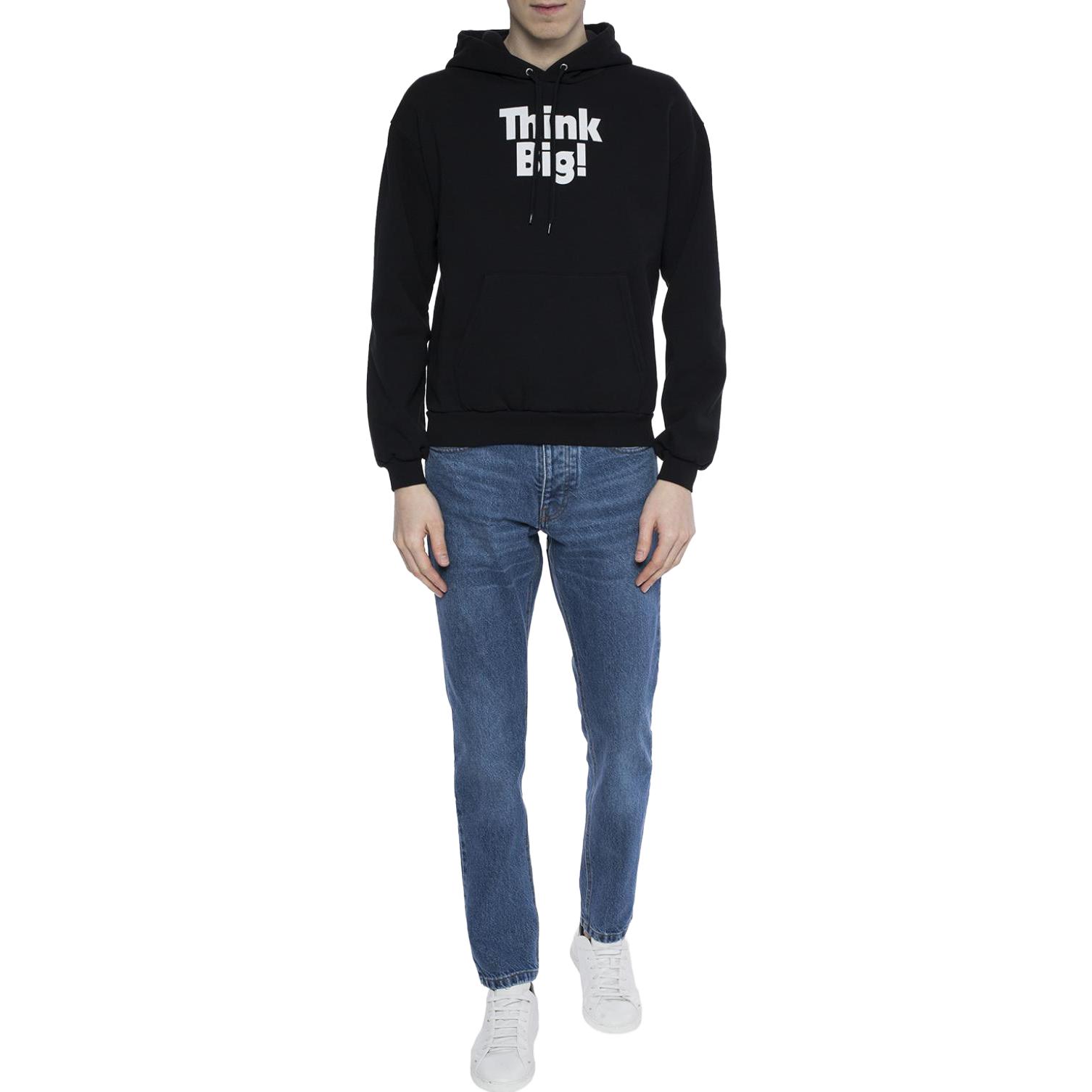 Lookbook 巴黎世家 FW19 字母印花连帽卫衣 黑色 - 常规版型长袖. 508205TYK631000