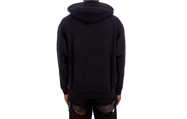 Balenciaga FW21 Black Hoodie with Solid Logo Print for Men. 600583TLV601000 圖 3
