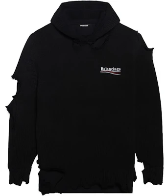 Balenciaga FW21經典標誌做舊連帽衫 男女 黑色. 662718T32121069 Order Balenciaga FW21經典標誌做舊連帽衫 男女 黑色. 662718T32121069