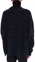 Purchase Balenciaga FW21 Distressed Layered Turtleneck Wool Sweater Black Green 662520T16083769