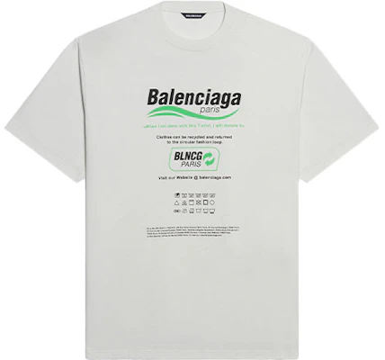 Balenciaga FW21 Dry Cleaning Boxy Logo Print Classic White Crewneck T-Shirt Men 651795TKVF89085 Buy Balenciaga FW21 Dry Cleaning Boxy Logo Print Classic White Crewneck T-Shirt Men 651795TKVF89085