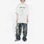 Shop Balenciaga FW21 Dry Cleaning Boxy Logo Print Classic White Crewneck T-Shirt Men 651795TKVF89085