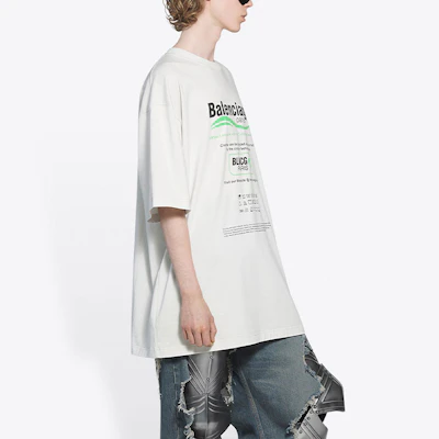 Balenciaga FW21 Dry Cleaning Boxy Logo Print Classic White Crewneck T-Shirt Men 651795TKVF89085 Sizing Balenciaga FW21 Dry Cleaning Boxy Logo Print Classic White Crewneck T-Shirt Men 651795TKVF89085