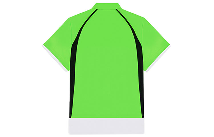 Lookbook Balenciaga FW21 Baju Polo Kasual Hijau Logo Sulaman Unisex. 661507TKVA53007