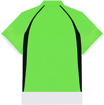 Balenciaga FW21 Baju Polo Kasual Hijau Logo Sulaman Unisex. 661507TKVA53007 Lookbook Balenciaga FW21 Baju Polo Kasual Hijau Logo Sulaman Unisex. 661507TKVA53007