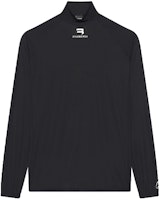 Balenciaga FW21 Letter Logo Black Long Sleeve T-Shirt 661749444B81077 Balenciaga FW21 Letter Logo Black Long Sleeve T-Shirt 661749444B81077