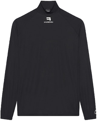 バレンシアガ FW21 レターロゴ ブラック ロングスリーブ Tシャツ 661749444B81077 Buy バレンシアガ FW21 レターロゴ ブラック ロングスリーブ Tシャツ 661749444B81077