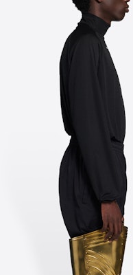 バレンシアガ FW21 レターロゴ ブラック ロングスリーブ Tシャツ 661749444B81077 Sizing バレンシアガ FW21 レターロゴ ブラック ロングスリーブ Tシャツ 661749444B81077