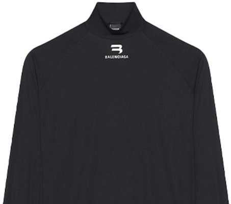 バレンシアガ FW21 レターロゴ ブラック ロングスリーブ Tシャツ 661749444B81077 Cheap バレンシアガ FW21 レターロゴ ブラック ロングスリーブ Tシャツ 661749444B81077