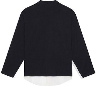 バレンシアガ FW21 レター ロゴ コットン ポプリン 長袖 シャツ ホワイト メンズ 663058TKM059000 Lookbook バレンシアガ FW21 レター ロゴ コットン ポプリン 長袖 シャツ ホワイト メンズ 663058TKM059000