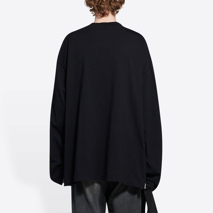 Purchase バレンシアガ FW21 レター ロゴ コットン ポプリン 長袖 シャツ ホワイト メンズ 663058TKM059000