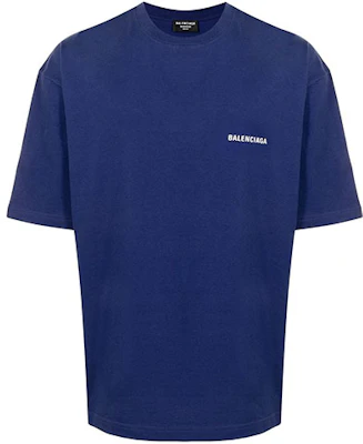 巴黎世家FW21男士蓝色短袖标志T恤 - 礼物推荐 612966TIVG53967 Order 巴黎世家FW21男士蓝色短袖标志T恤 - 礼物推荐 612966TIVG53967