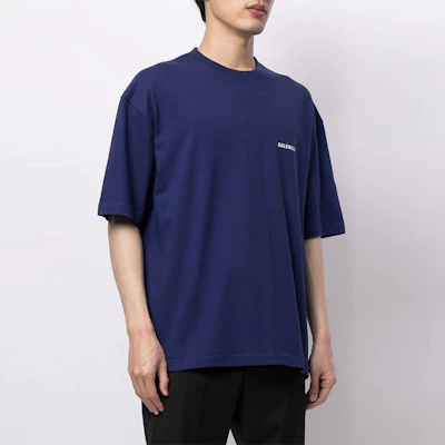 巴黎世家FW21男士蓝色短袖标志T恤 - 礼物推荐 612966TIVG53967 Lookbook 巴黎世家FW21男士蓝色短袖标志T恤 - 礼物推荐 612966TIVG53967