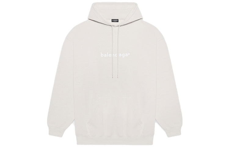Balenciaga FW21 Logo Hoodie Off-White 570811TIV552970