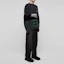 Shop Balenciaga FW21 黑色標誌針織套頭衫 675293T32011281