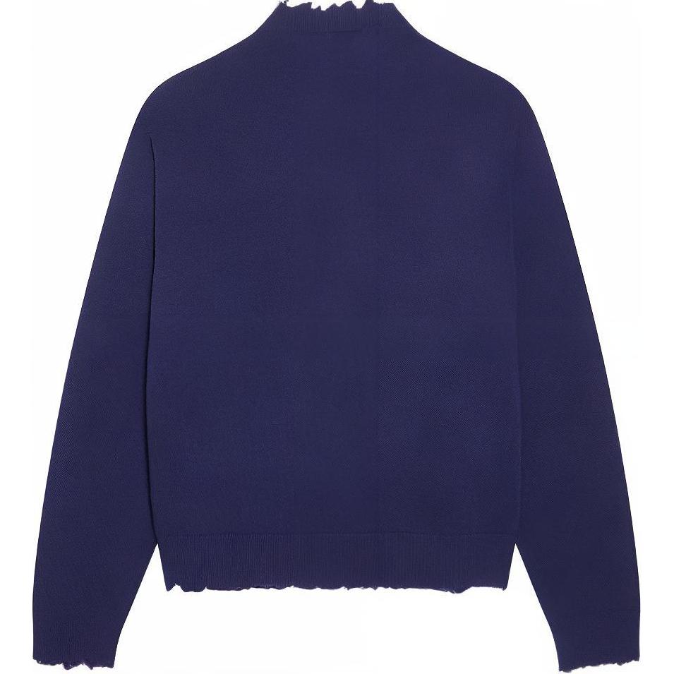 Lookbook 발렌시아가 FW21 로고 니트 터틀넥 울 스웨터 남성용 블루 682010T16274011