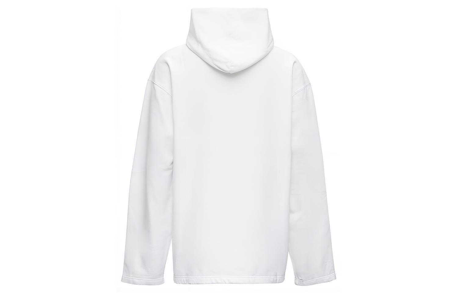 Balenciaga FW21 Logo Print Mosaic Hoodie White Oversized Fit. 661711TKVD69040 圖 3