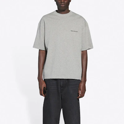 Camiseta Vintage Gris Manga Corta con Logo Balenciaga FW21. 612966TIVG51167 Shop Camiseta Vintage Gris Manga Corta con Logo Balenciaga FW21. 612966TIVG51167