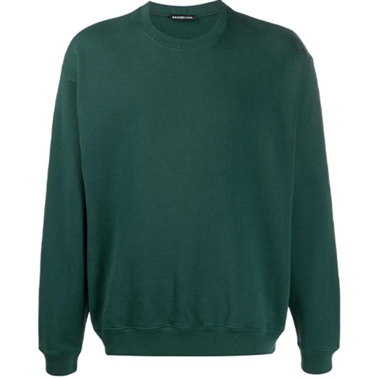 Balenciaga FW21 Logo Pullover Crewneck Sweatshirt Green () 556147THV793230