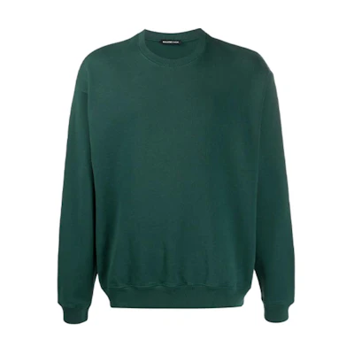 Balenciaga FW21 Logo Pullover Crewneck Sweatshirt Green () 556147THV793230