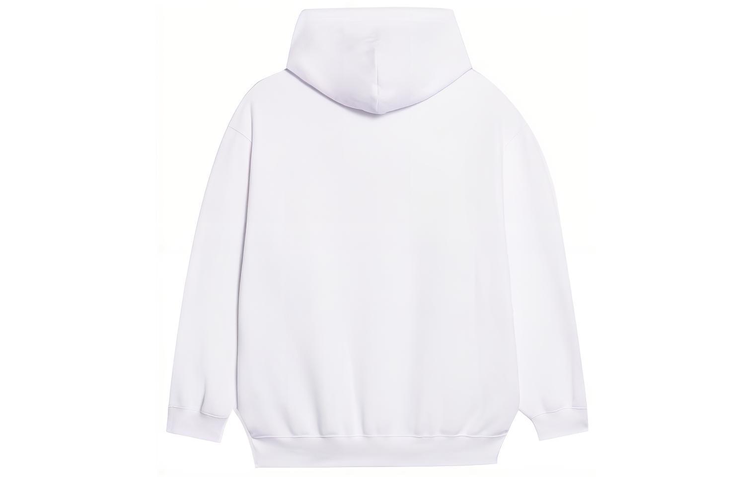 Balenciaga FW21 Medium Fit Hoodie White Unisex Casual Sweatshirt with Logo Print. 578135TIV559152 圖 3