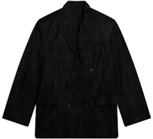 Balenciaga FW21 Monochrome Embossed Nylon Oversized Jacket Black () 675526TLO051000 Balenciaga FW21 Monochrome Embossed Nylon Oversized Jacket Black () 675526TLO051000