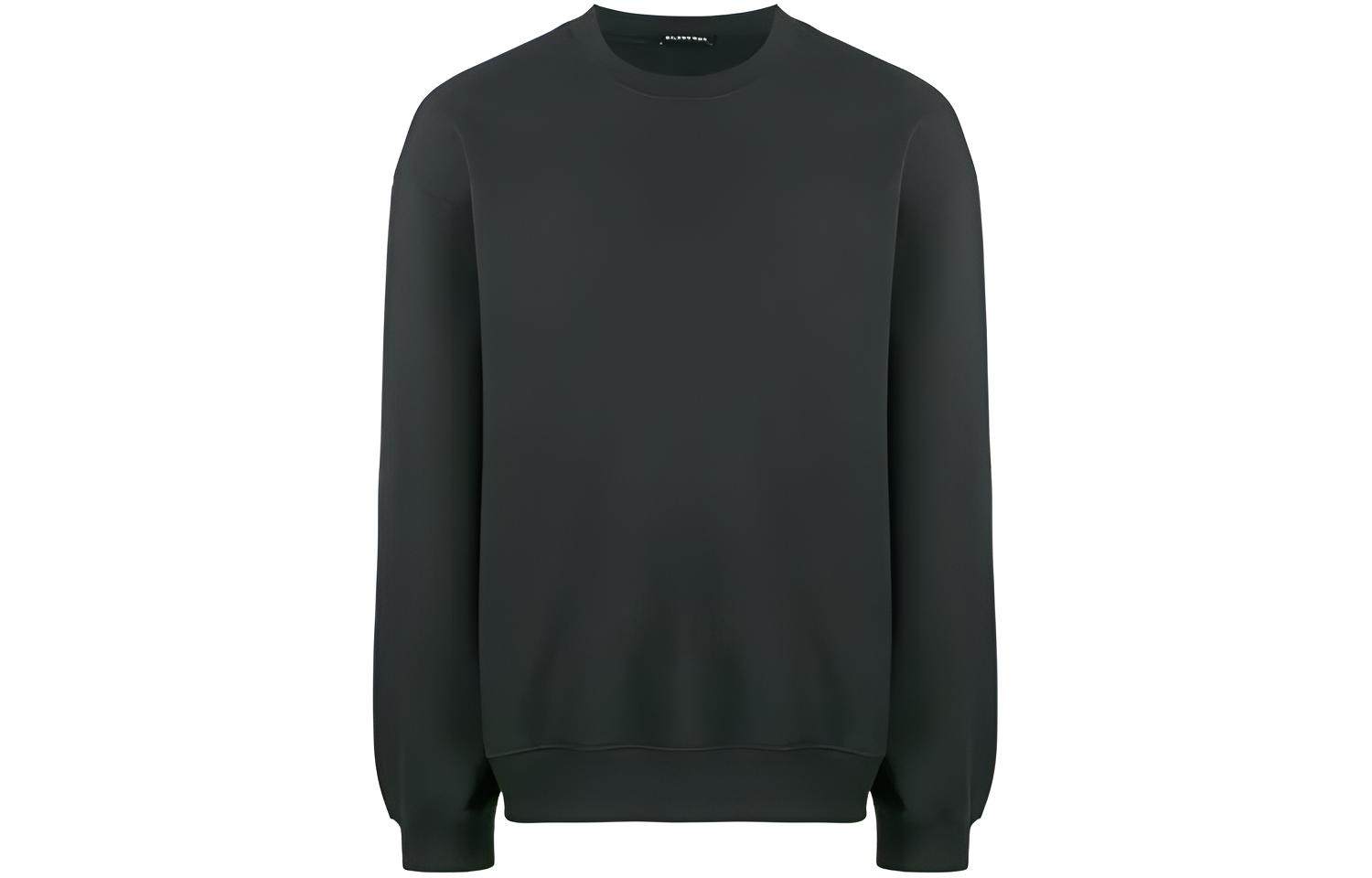 Balenciaga FW21 Monochrome Logo Pullover Hoodie Black 570807TFV701055