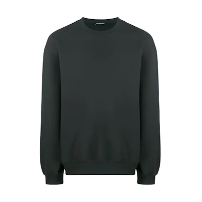 Balenciaga FW21 Monochrome Logo Pullover Hoodie Black 570807TFV701055