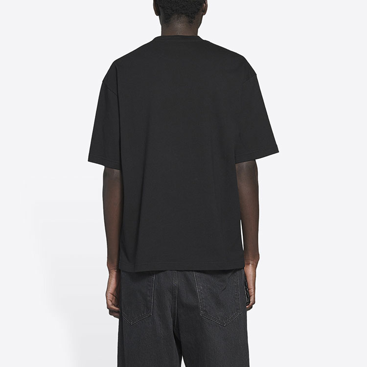 Sizing バレンシアガ FW21 モザイク ブラー ロゴ BB ブラック Tシャツ. 612966TKVI71070