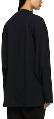 Balenciaga 2021秋冬多語印花長袖T恤 男女通用 黑色款 641667TJVI32771 Lookbook Balenciaga 2021秋冬多語印花長袖T恤 男女通用 黑色款 641667TJVI32771