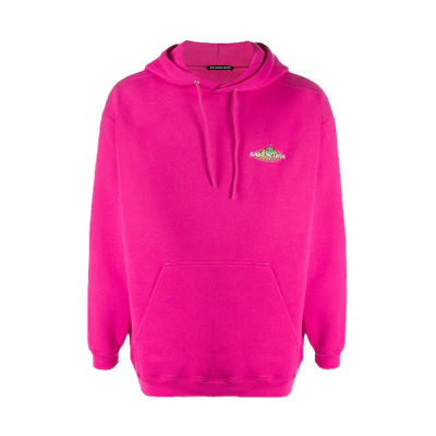 Balenciaga FW21 Pink Cotton Drawstring Hoodie Men’s 600583THV615630