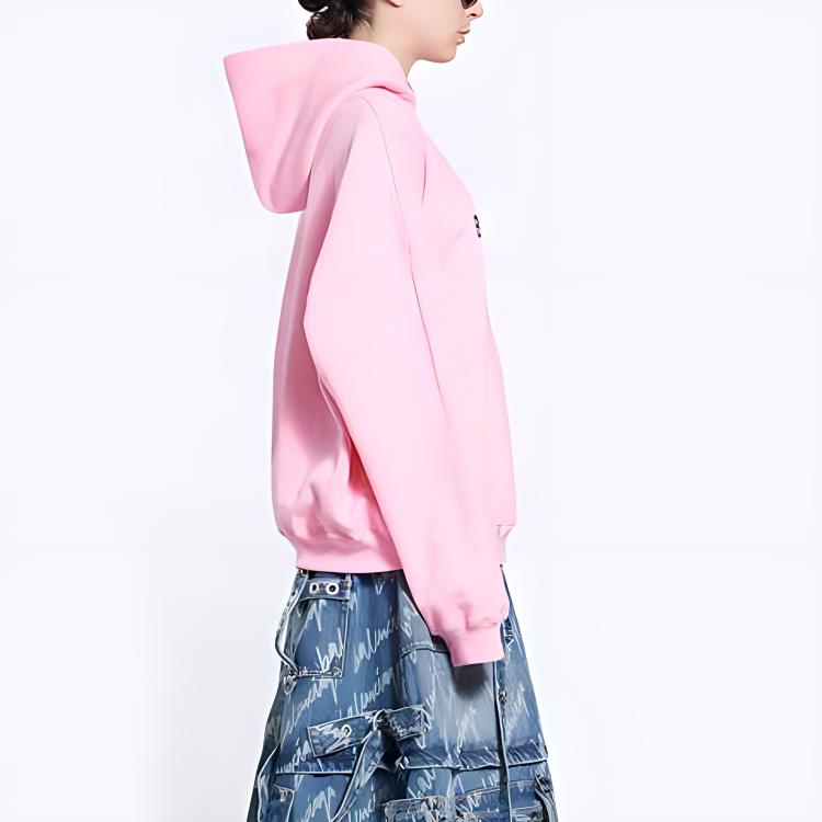 Balenciaga FW21 Qixi Pink Logo Heart Embroidery Oversized Hoodie Unisex. 675003TLVC21401 圖 6
