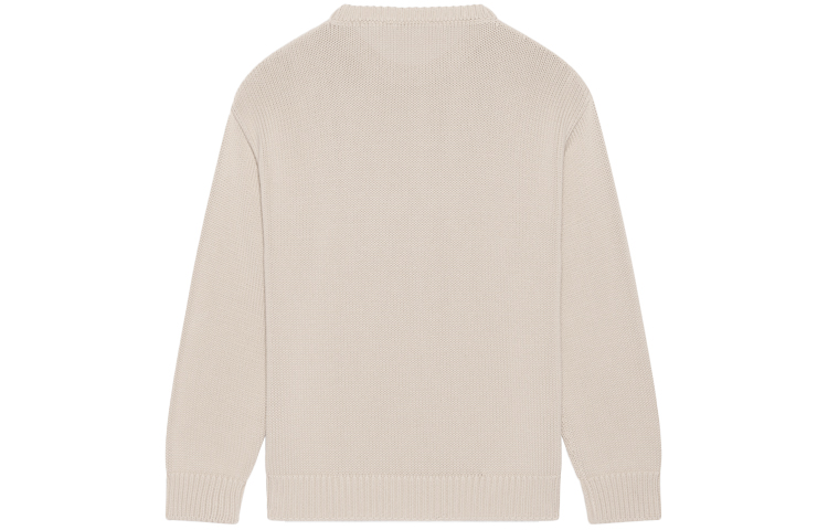 Lookbook バレンシアガ FW21 ユニセックス ベージュ ロゴ ニット クルーネック セーター - ギフトおすすめ 664369T32119028