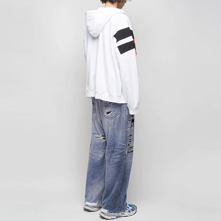 Balenciaga FW21 White Zip-Up Hoodie Jacket Long Sleeve. 675330TLVA39028 圖 5