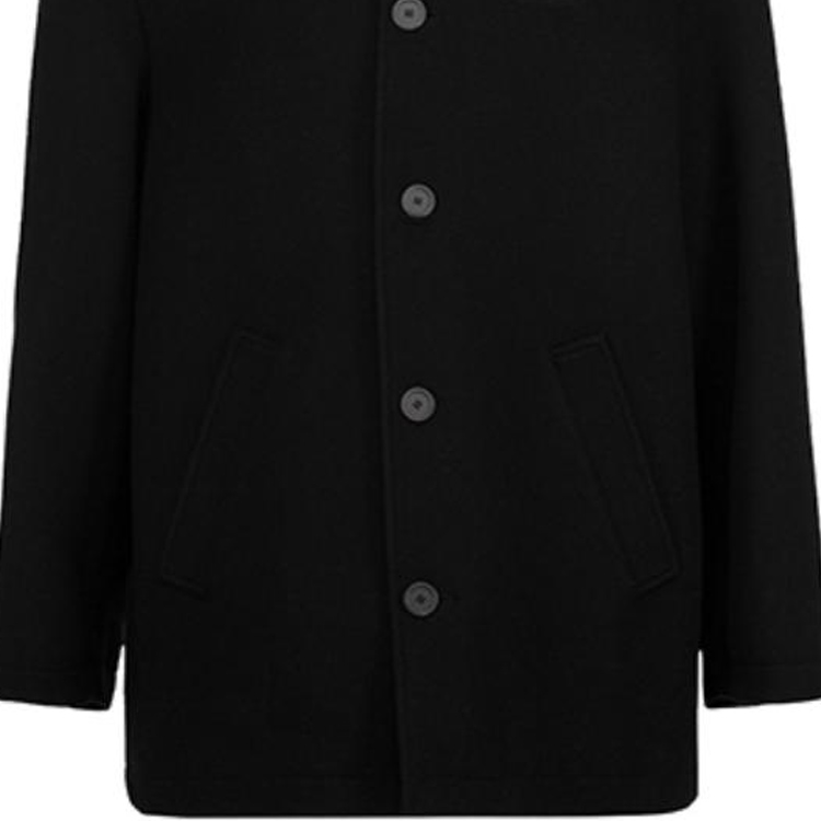 Details for 巴黎世家 FW21 羊毛混纺双领大衣 黑色 626314TIU071000