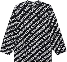 Balenciaga FW21 World Food Programme Black Wool Pullover Sweater Men. 612957T15651070 Balenciaga FW21 World Food Programme Black Wool Pullover Sweater Men. 612957T15651070